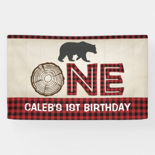 Bannière du 1er anniversaire de Lumberjack - Ours