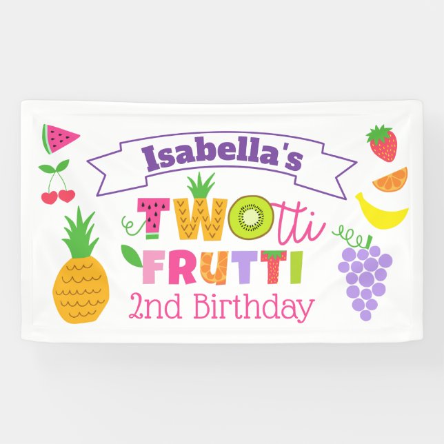Bannière du 2e anniversaire de TWOtti Frutti (Horizontal)