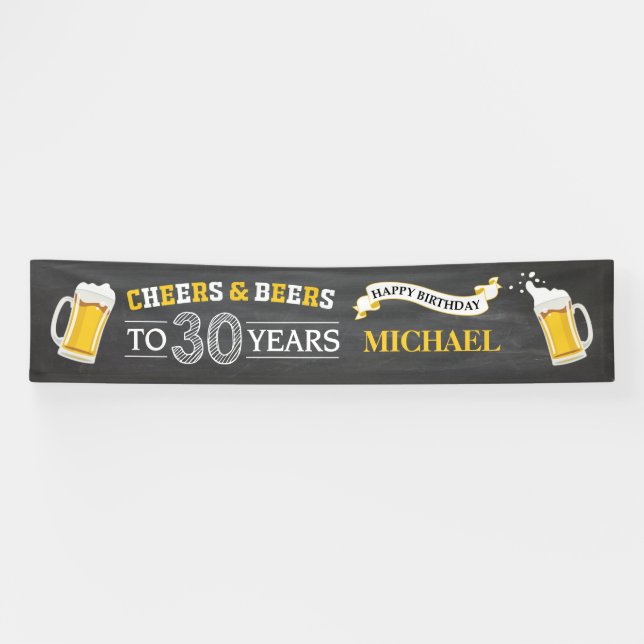 Bannière du 30e anniversaire pour les réjouissance (Horizontal)