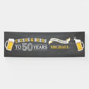 Bannière du 50e anniversaire de la fête des biè