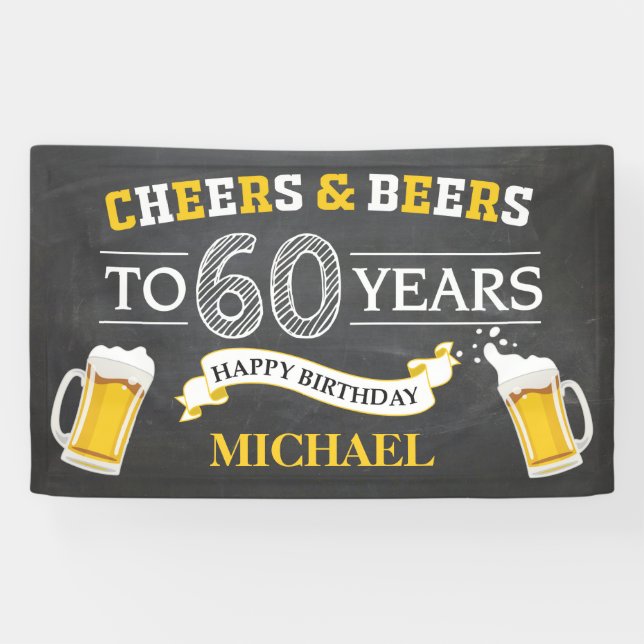 Bannière du 60e anniversaire de la fête des bières (Horizontal)