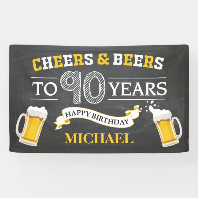 Bannière du 90e anniversaire de la fête des bières (Horizontal)