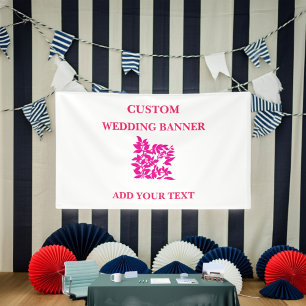 Bannière du Baby shower d'études florales