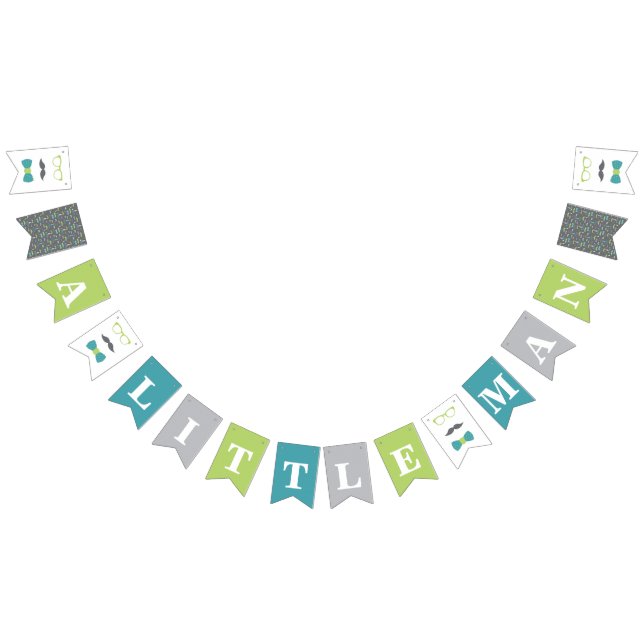 Bannière du Baby shower Little Man (Tout)