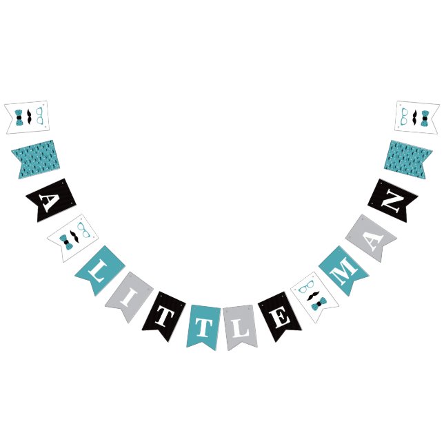 Bannière du Baby shower Little Man (Tout)