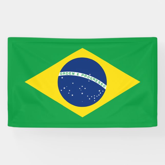 Bannière du drapeau brésilien (Horizontal)