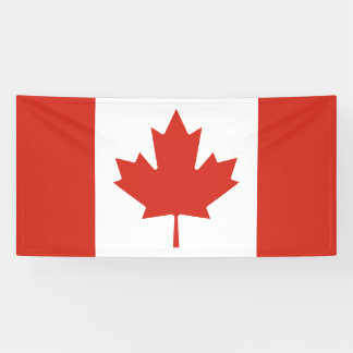 Bannière du drapeau canadien patriotique
