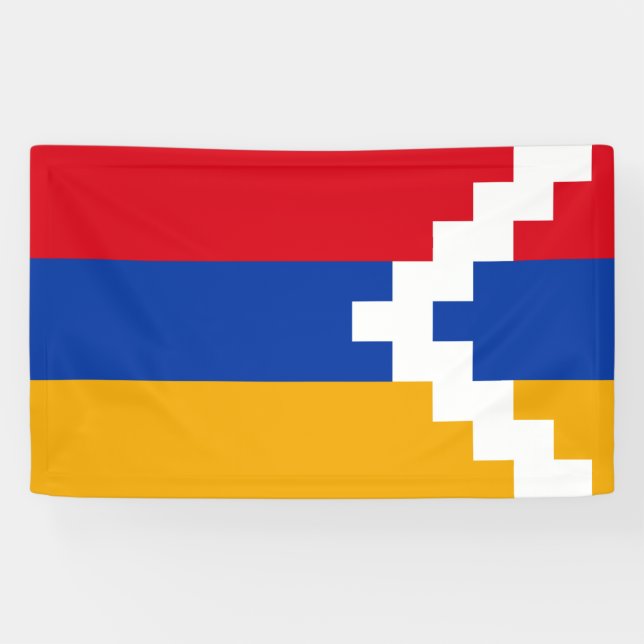 Bannière du drapeau d'Artsakh (Horizontal)