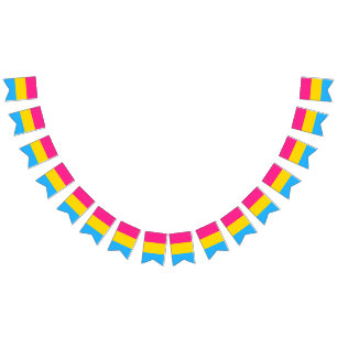 Bannière du drapeau de la fierté de Pansexualité