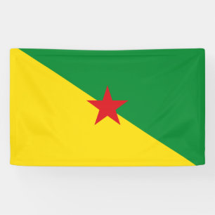 Bannière du drapeau de la Guyane française