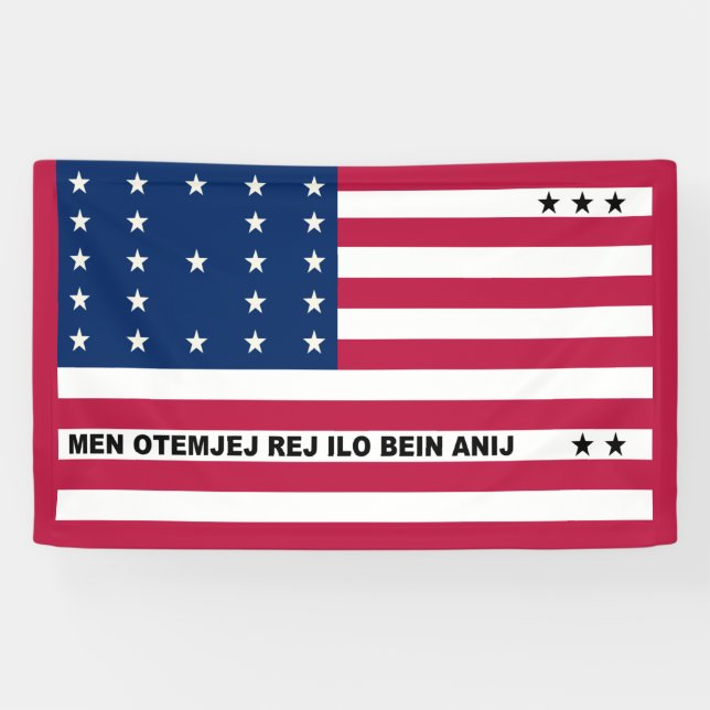 Bannière du drapeau de l'atoll de Bikini (Horizontal)