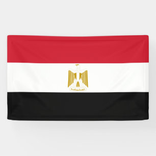 Bannière du drapeau égyptien