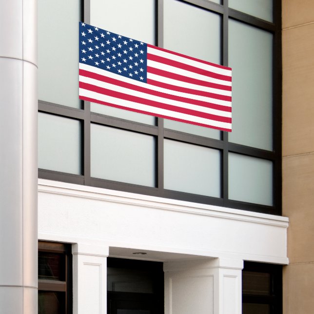 Bannière du drapeau patriotique américain USA (Bâtiment extérieur)