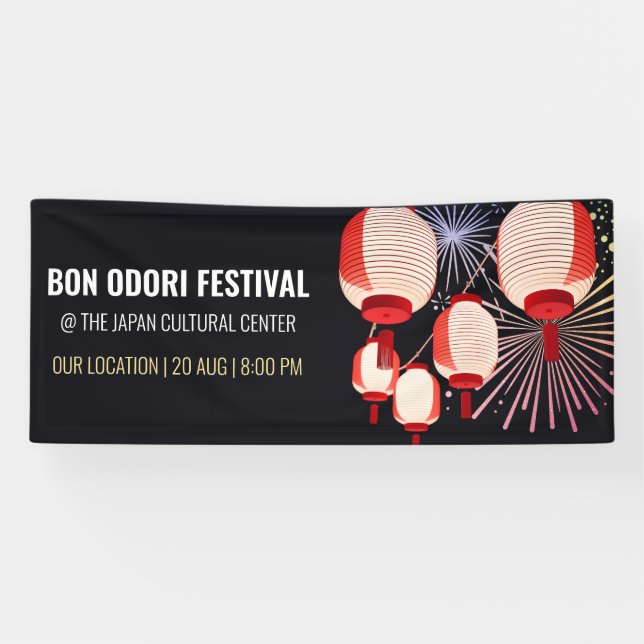 Bannière du Festival Bon Odori japonais | Personna (Horizontal)