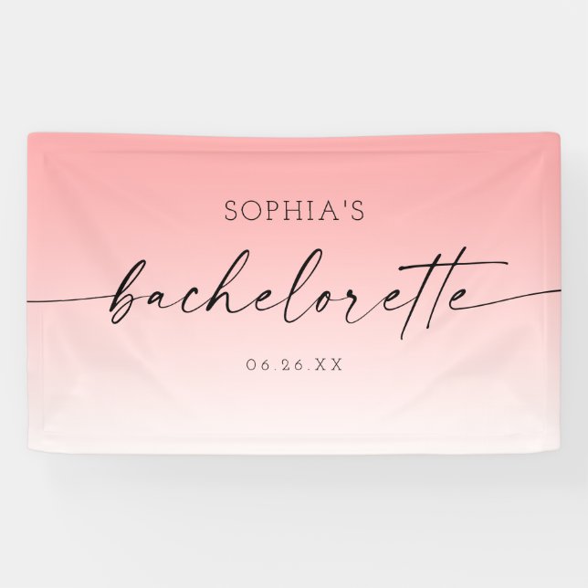 Bannière du parti Ombré Bachelorette (Horizontal)