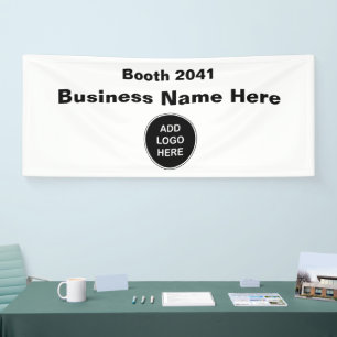 Bannière du salon modifiable du logo de l'entrepri