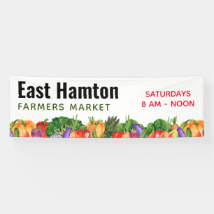 Bannière du stand du marché agricole