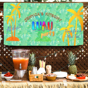 Bannière du Summer Aloha Pineapple Kitschy Luau P