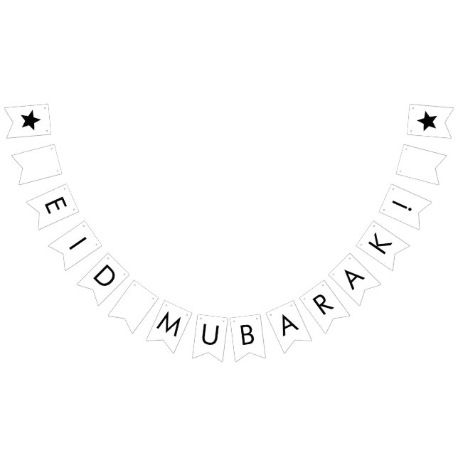 Bannière Eid Moubarak Pennant Bunting (Tout)