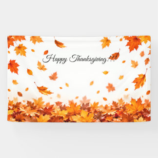 Bannière élégante de fête de Thanksgiving avec feu