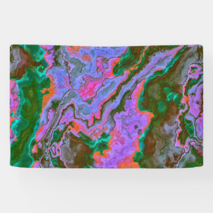 Bannière en marbre aigre