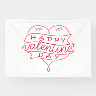 Bannière en vinyle 4x6 pour la Saint-Valentin