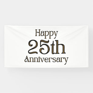 Bannière en vinyle 4x8 pour 25e anniversaire