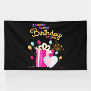 Bannière en vinyle 6x10 Joyeux Anniversaire à Toi
