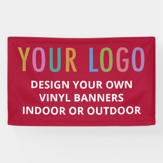 Bannière en vinyle avec logo intérieur ou extérieu