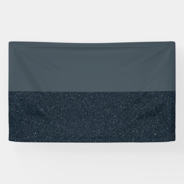 Bannière en vinyle moderne Half Noise Charcoal – 3 (Horizontal)