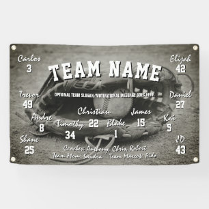 Bannière Esprit de l'équipe de baseball personnali