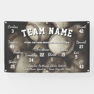 Bannière Esprit de l'équipe de baseball personnali