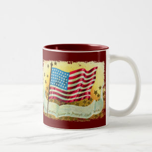 Bannière étoilée Drapeau américain café Mug