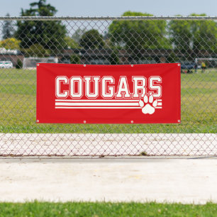 Bannière extérieure Cougars Paw