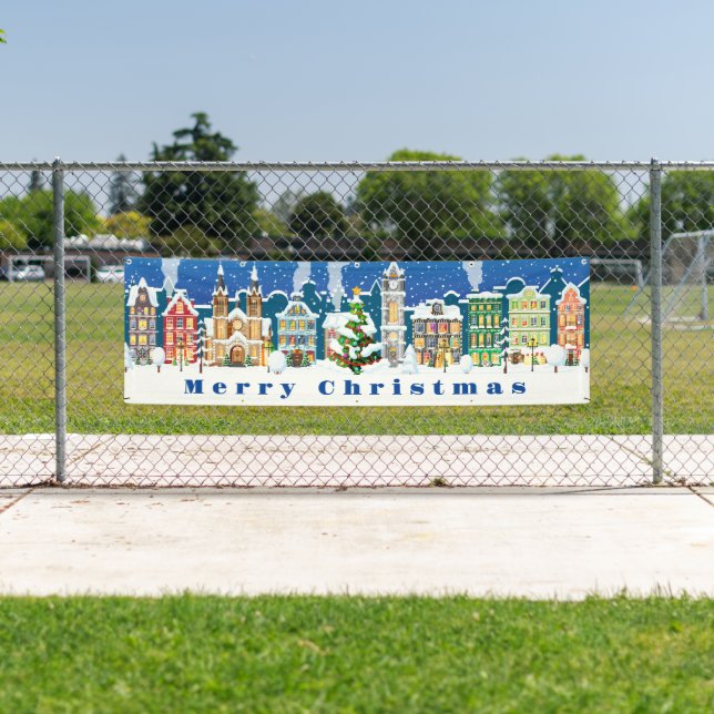 Bannière extérieure intérieure - Joyeux bannière d (En situation)
