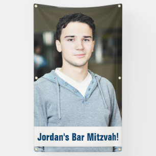 Bannière faite sur commande de Mitzvah de barre d