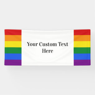 Bannière faite sur commande des textes de drapeau