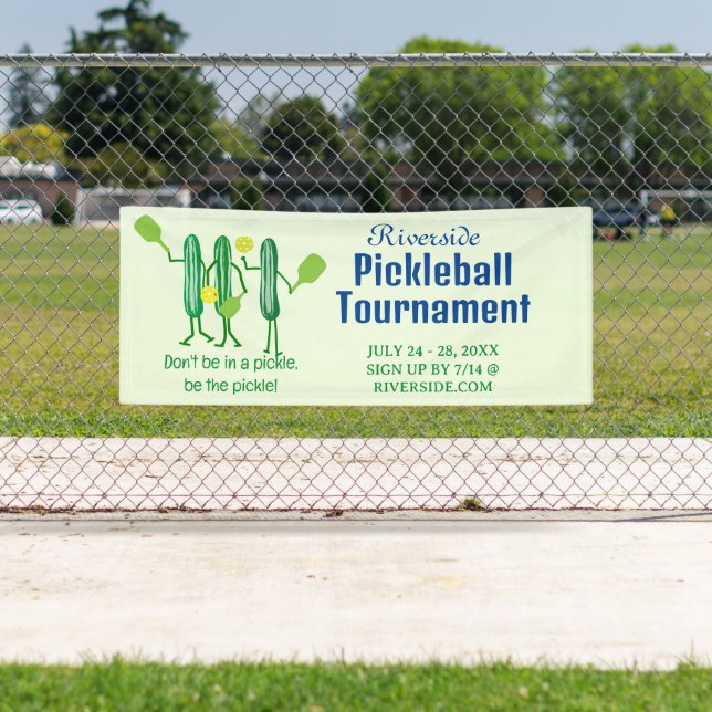 Bannière Funny Pickleball (En situation)