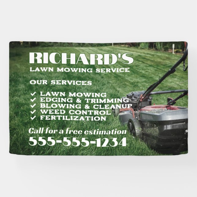 Bannière Gardener Lawn Care and Maintenance (Horizontal)