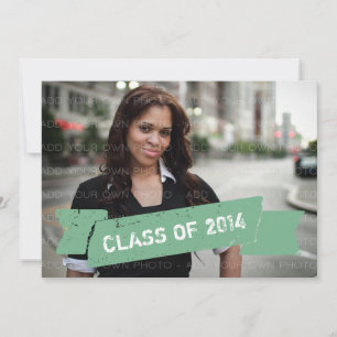 Bannière Green Grunge Invitation Grad