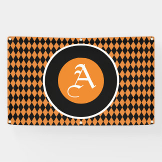BANNIÈRE HALLOWEEN AVEC MONOGRAMME
