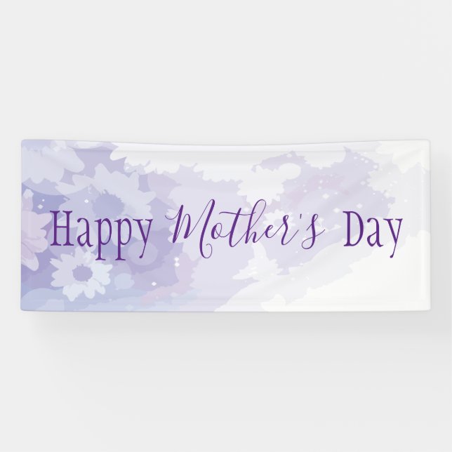 Bannière heureuse de partie du jour de mère (Horizontal)