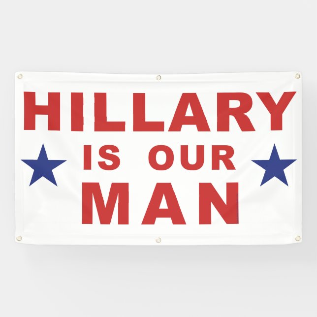 Bannière Hillary Clinton Hillary Clinton signe 201 (Horizontal)
