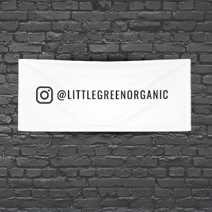 Bannière Instagram   Votre nom Instagram 2,5' x 6'