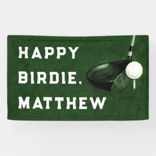 Bannière Joyeux Anniversaire Golf