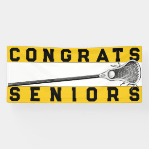 Bannière Lacrosse Senior Night Yellow