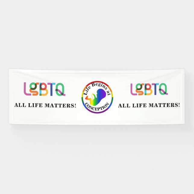 Bannière LGBTQ+ Pro-Life (Horizontal)