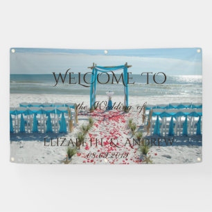 Bannière Mariage de l'Arbor de la Plage Tropicale