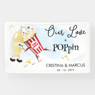 Bannière Mariage Popcorn Love