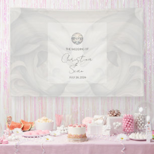 Bannière mariage thème Dauphin personnalisé